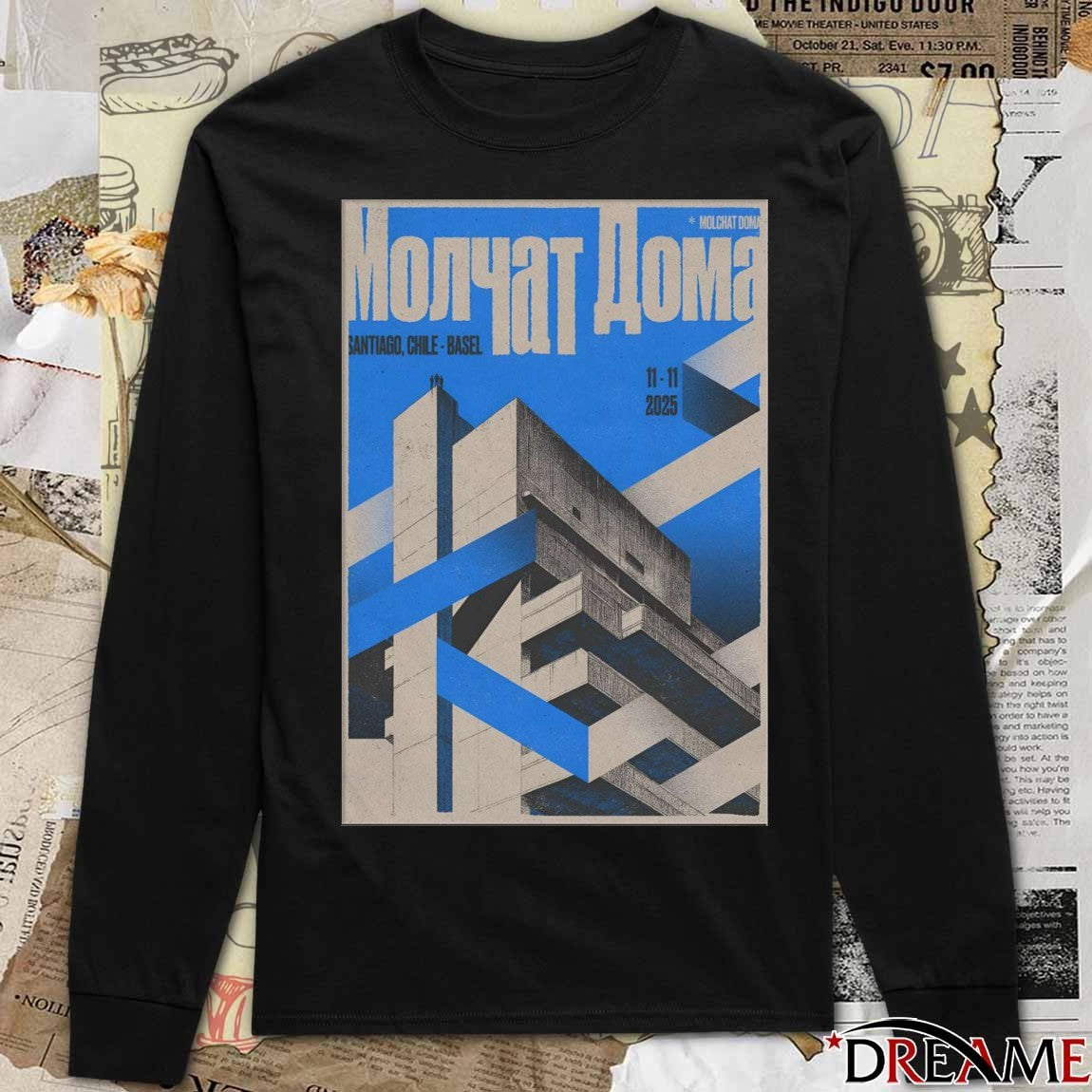 Poster Molchat Doma November 11 2025 Basel Venue in Santiago Chile t-shirt