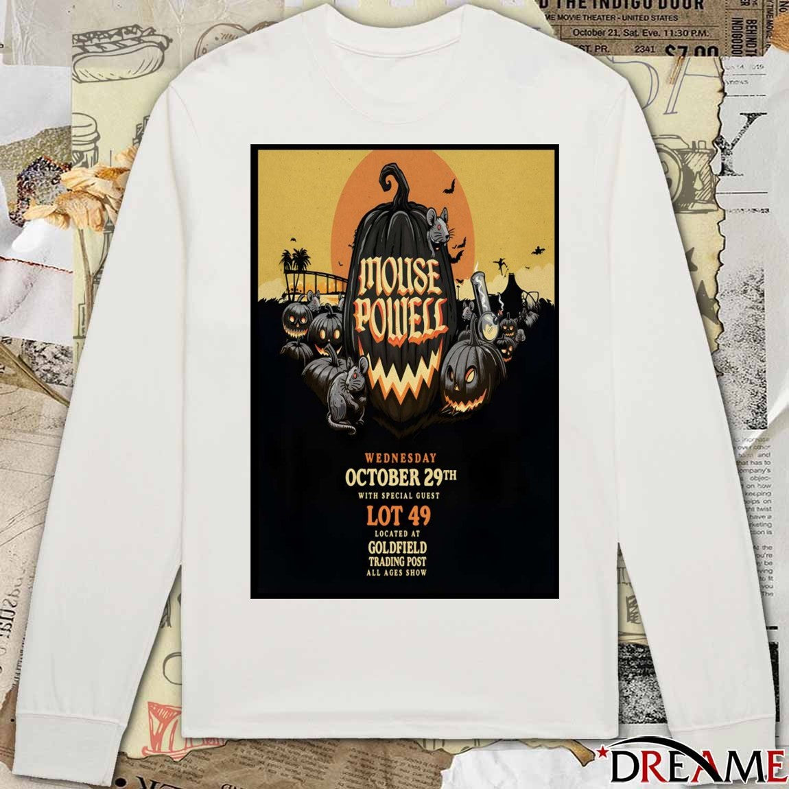 Poster Mouse Powell October 29 2025 Sacramento Tour At Goldfield Trading Post t–shirt