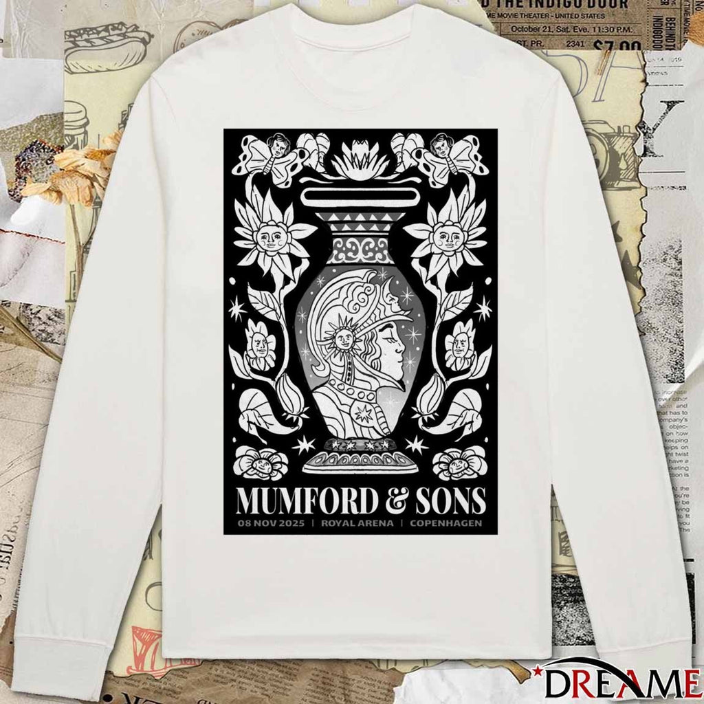 Poster Mumford And Sons Royal Arena In Copenhagen Denmark On November 8 2025 t-shirt