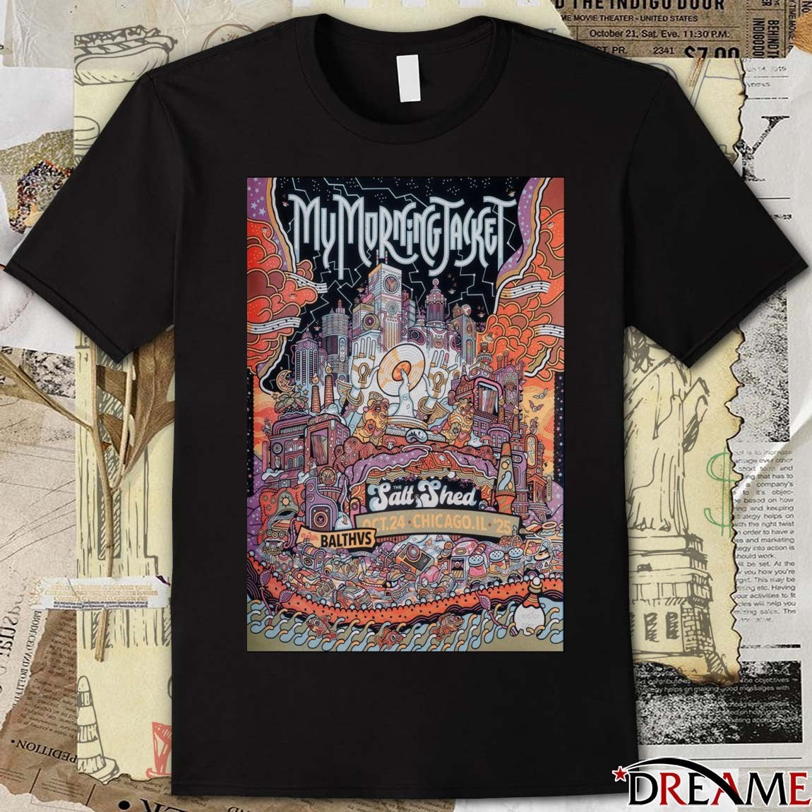 Poster My Morning Jacket The Salt Shed October 24 2025 Chicago IL Tour t-shirt