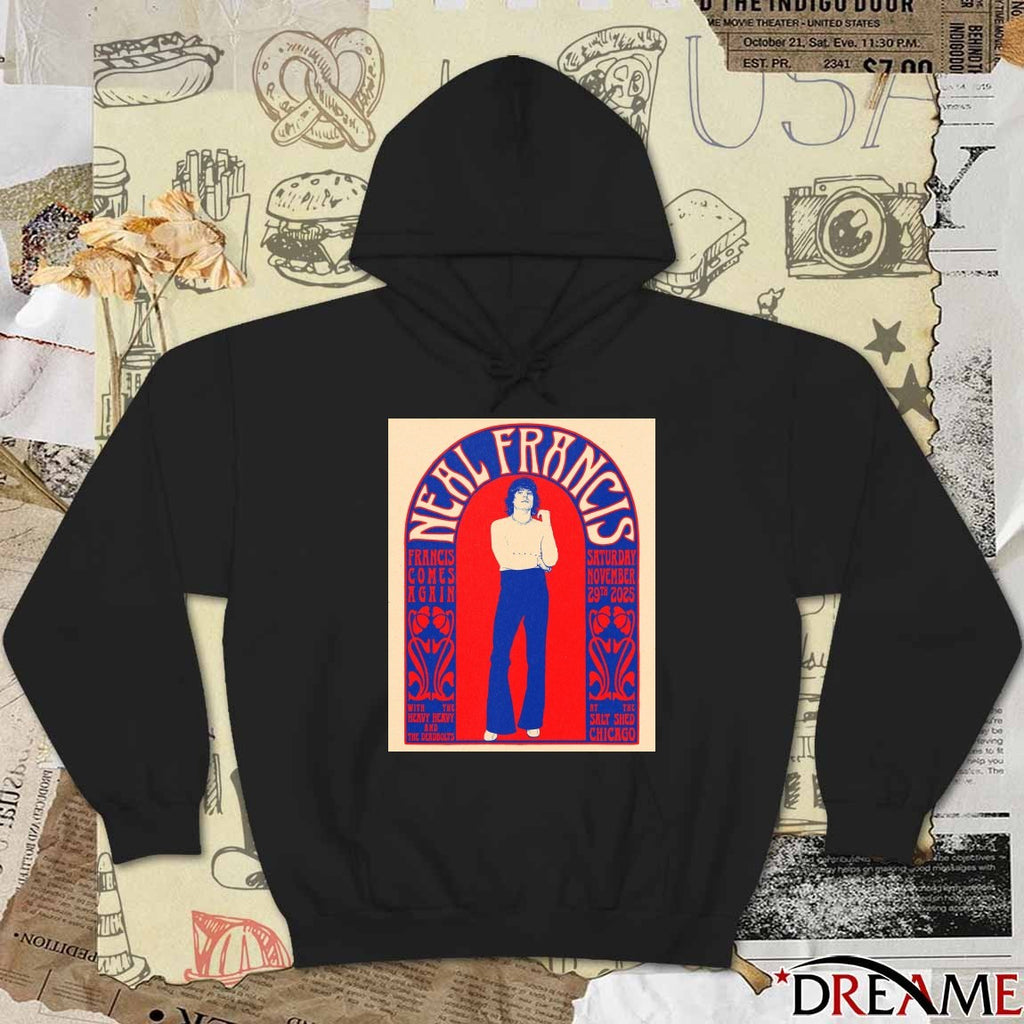 Poster Neal Francis At The Salt Shed Chicago In Chicago IL On November 29 2025 t-shirt