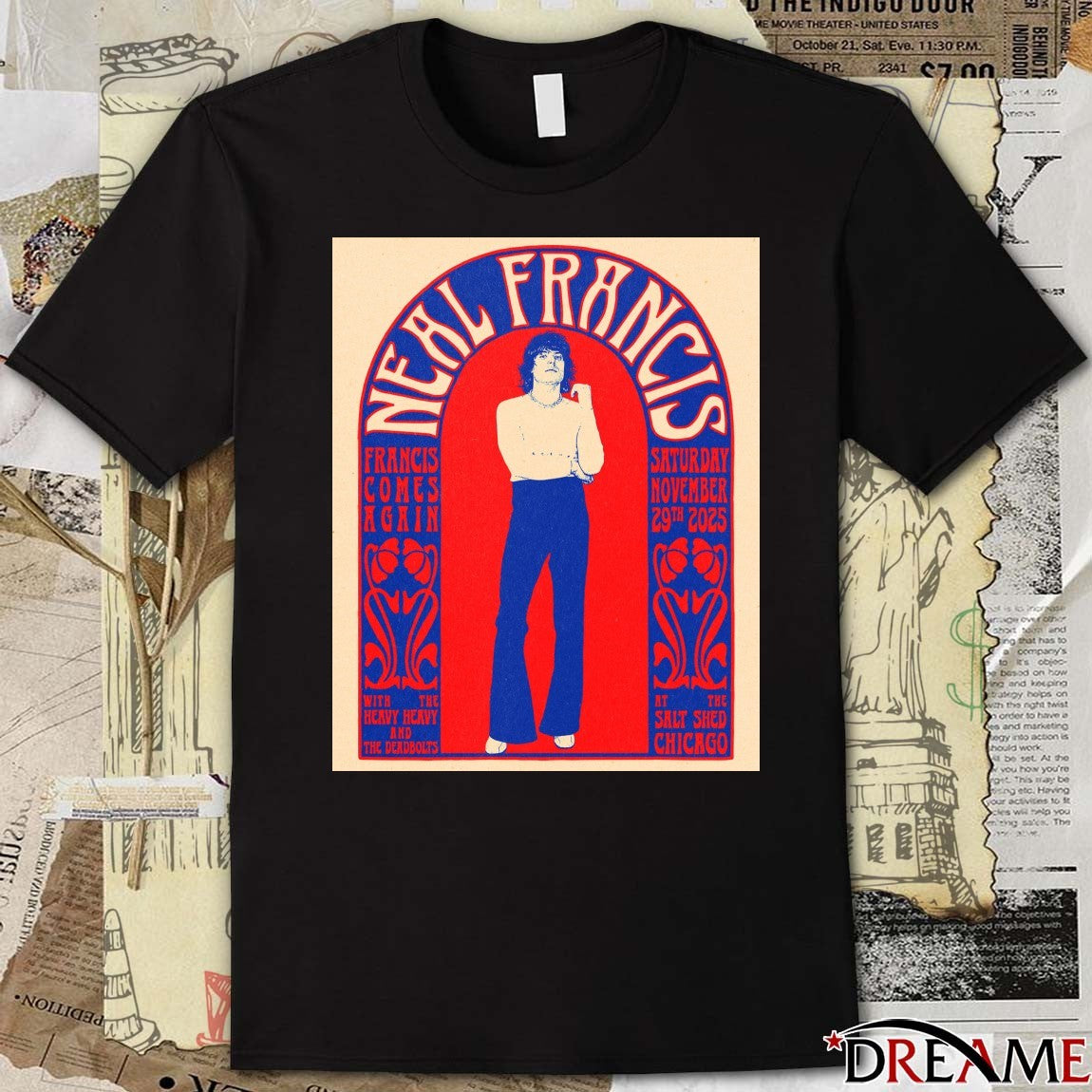 Poster Neal Francis At The Salt Shed Chicago In Chicago IL On November 29 2025 t-shirt