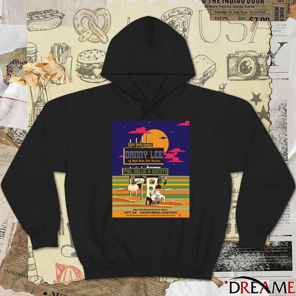 Poster Night Beats w Jenn Miori Hodges and Phil Hollie Chaparral Cantina October 24 2025 t-shirt