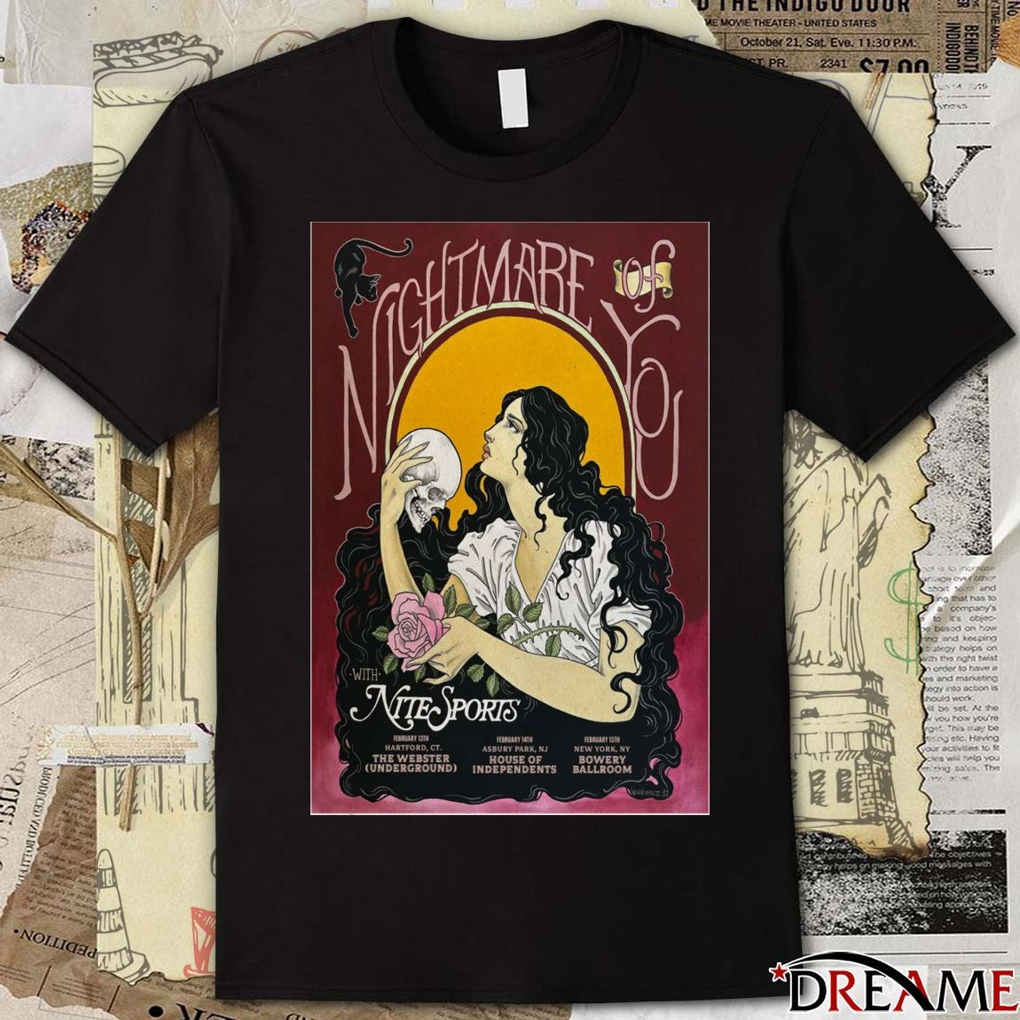 Poster Nightmare Of You February 13 2026 Hartford CT t-shirt