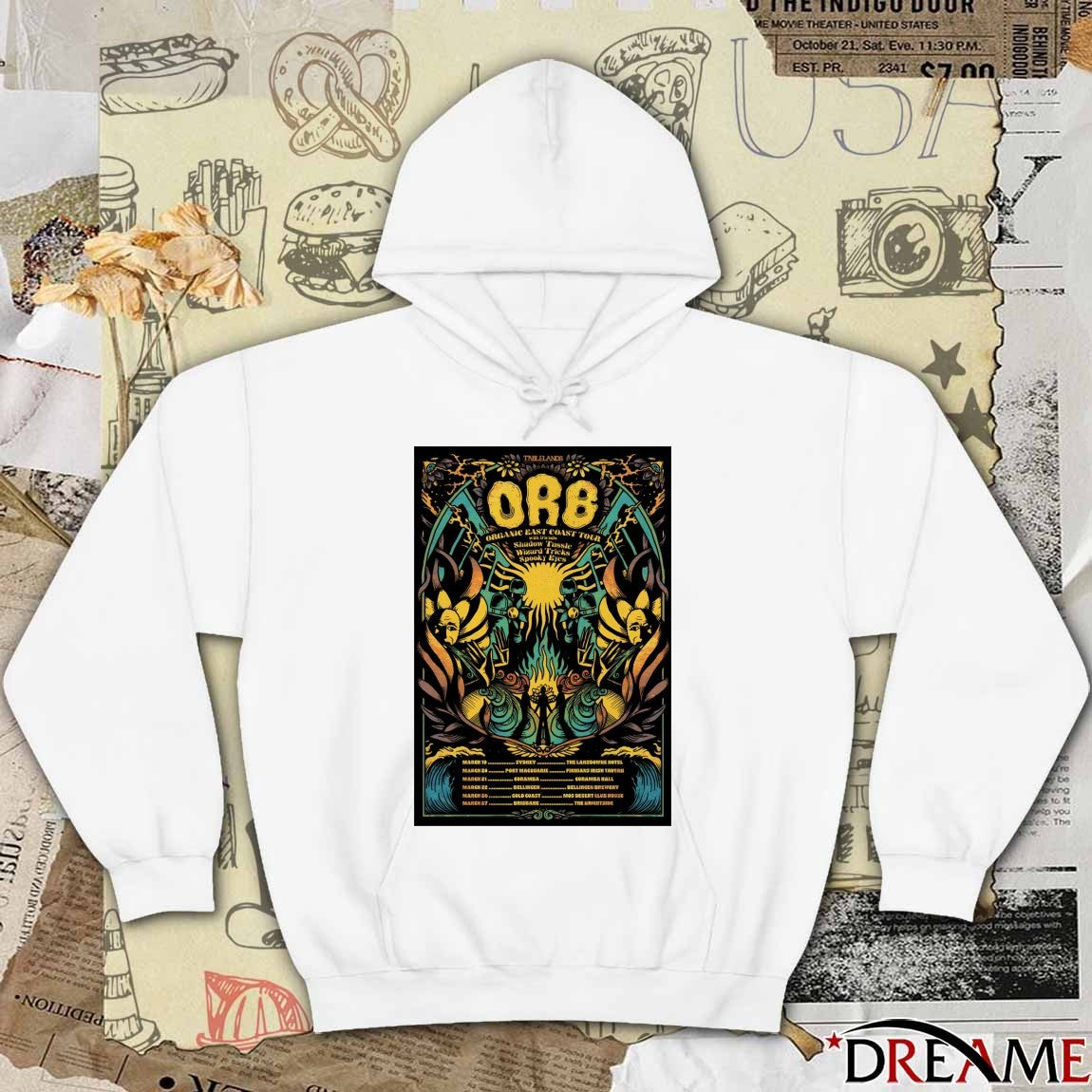 Poster O.R.B Band Organic East Coast March 19 – 27 2026 Shows t-shirt