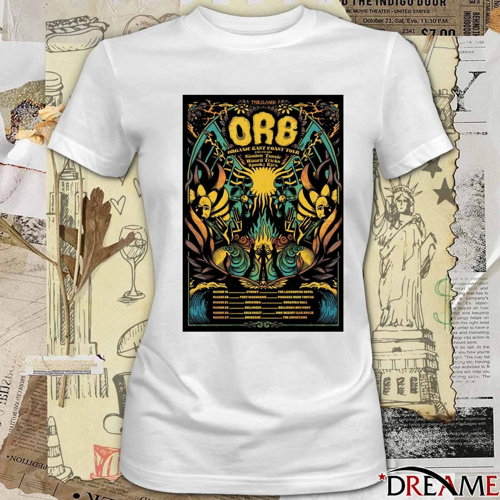 Poster O.R.B Band Organic East Coast March 19 – 27 2026 Shows t-shirt