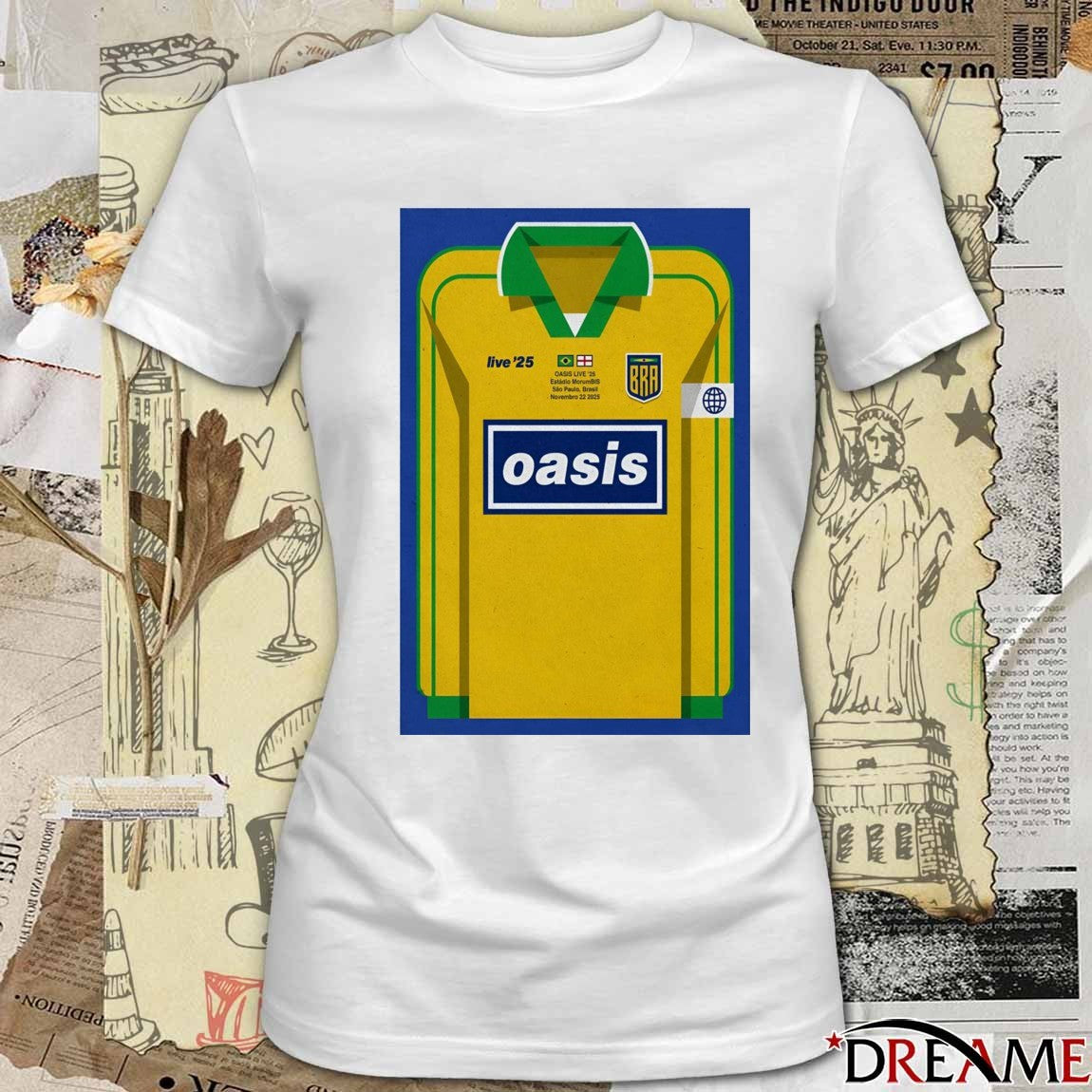 Poster Oasis November 22 2025 Estádio MorumBIS In São Paulo Brazil t-shirt