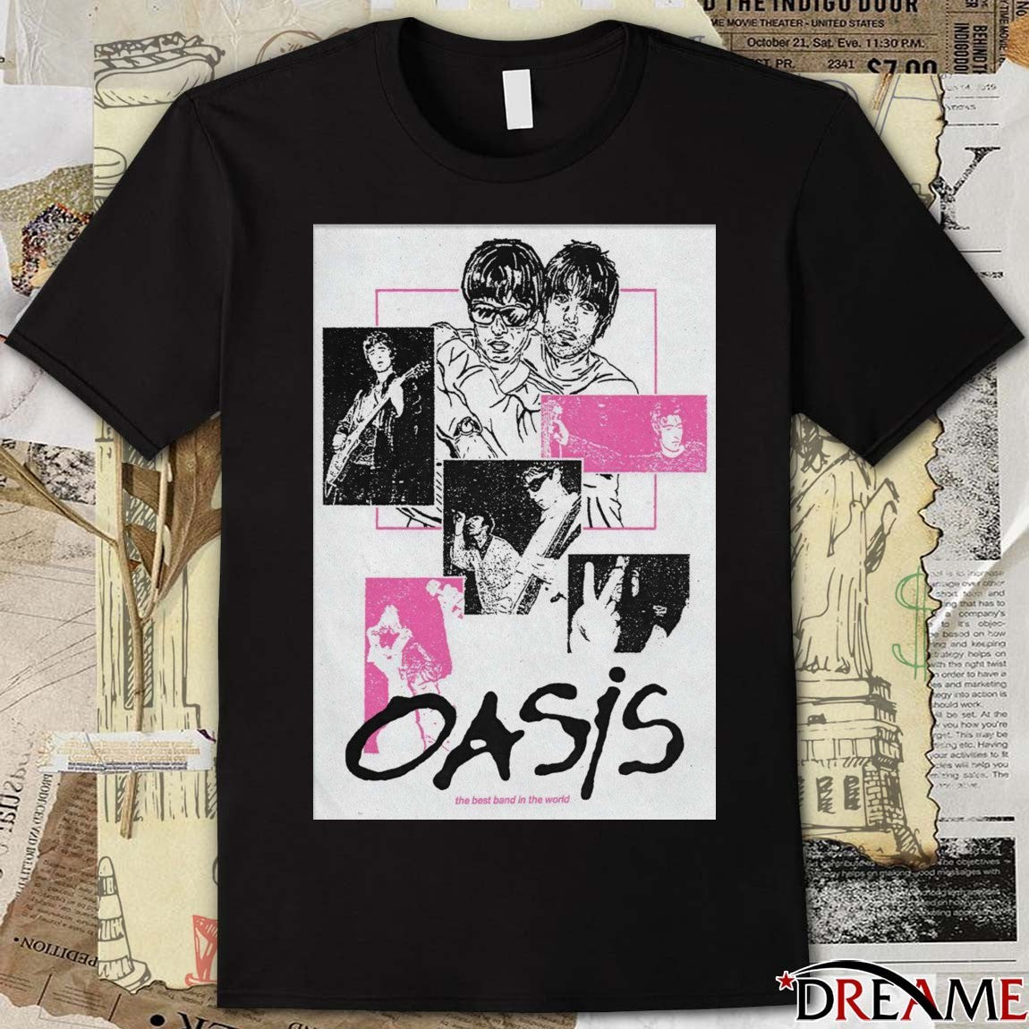 Poster Oasis The Best Band In The World 2025 t-shirt