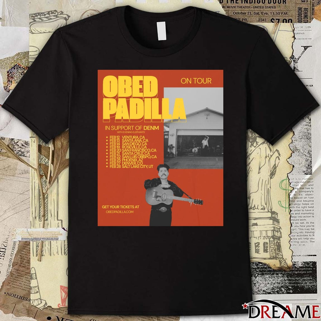 Poster Obed Padilla On Tour 2026 February 12 – 28 t-shirt