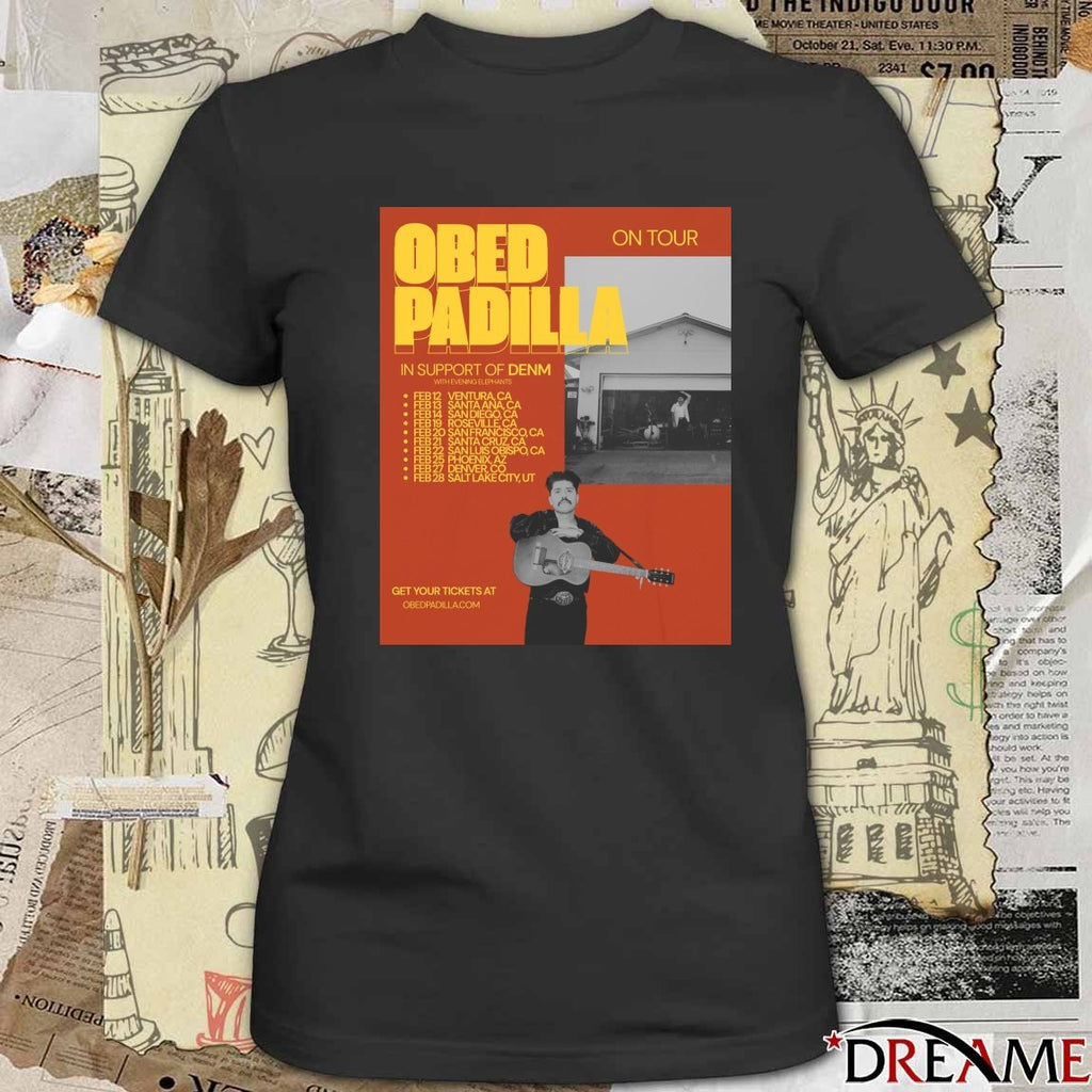Poster Obed Padilla On Tour 2026 February 12 – 28 t-shirt