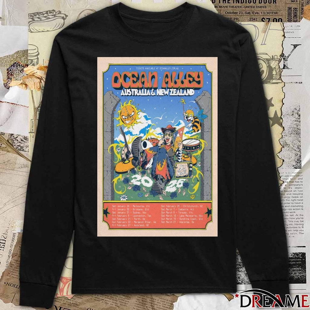 Poster Ocean Alley Tour Australia And New Zealand January – March 2026 t-shirt