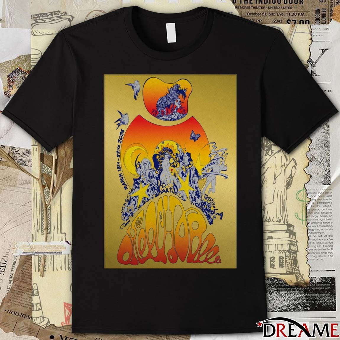 Poster Okeechobee Music And Arts Festival March 19-22 2026 Sunshine Grove In Okeechobee FL t-shirt