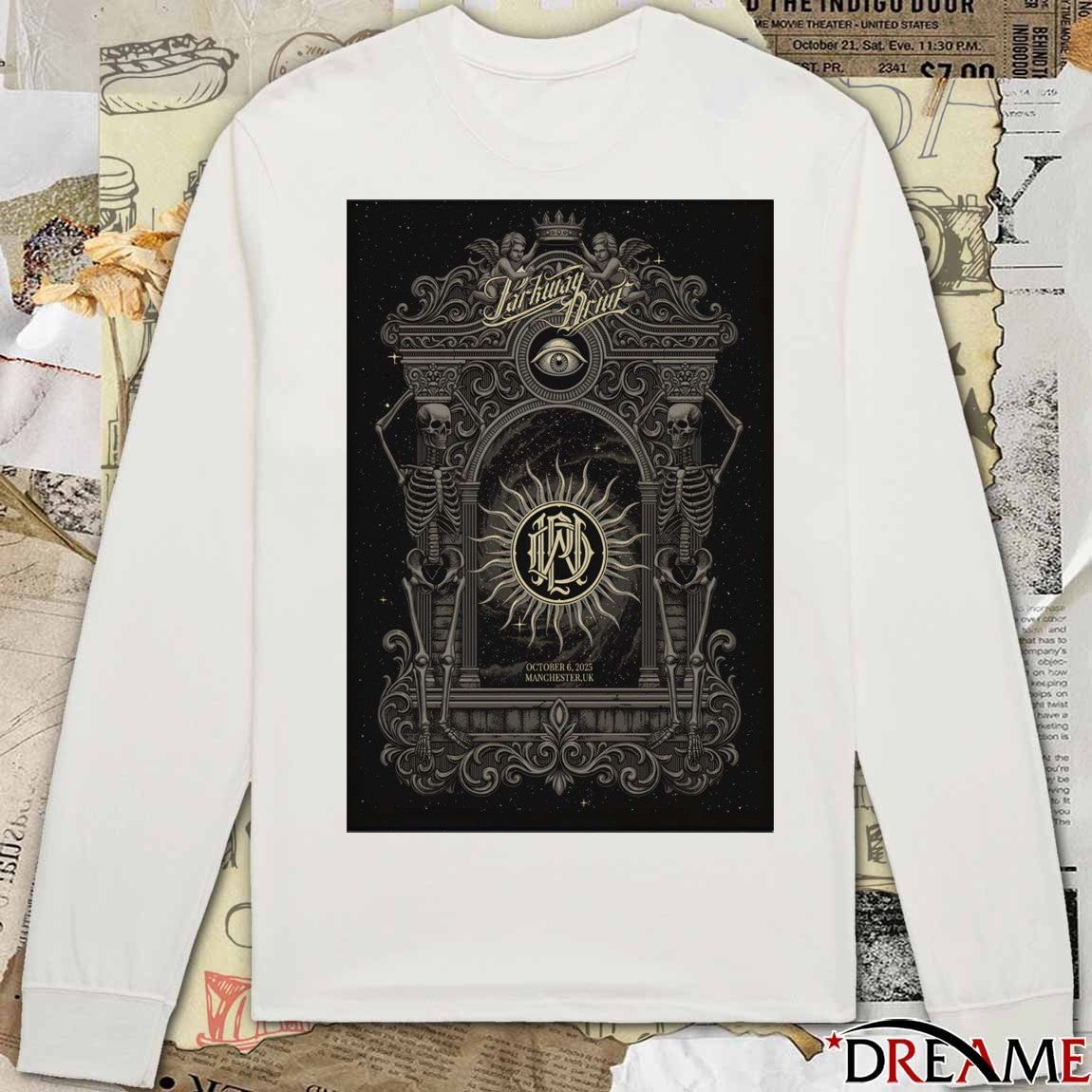 Poster Parkway Drive October 6 2025 AO Arena in Manchester UK t-shirt