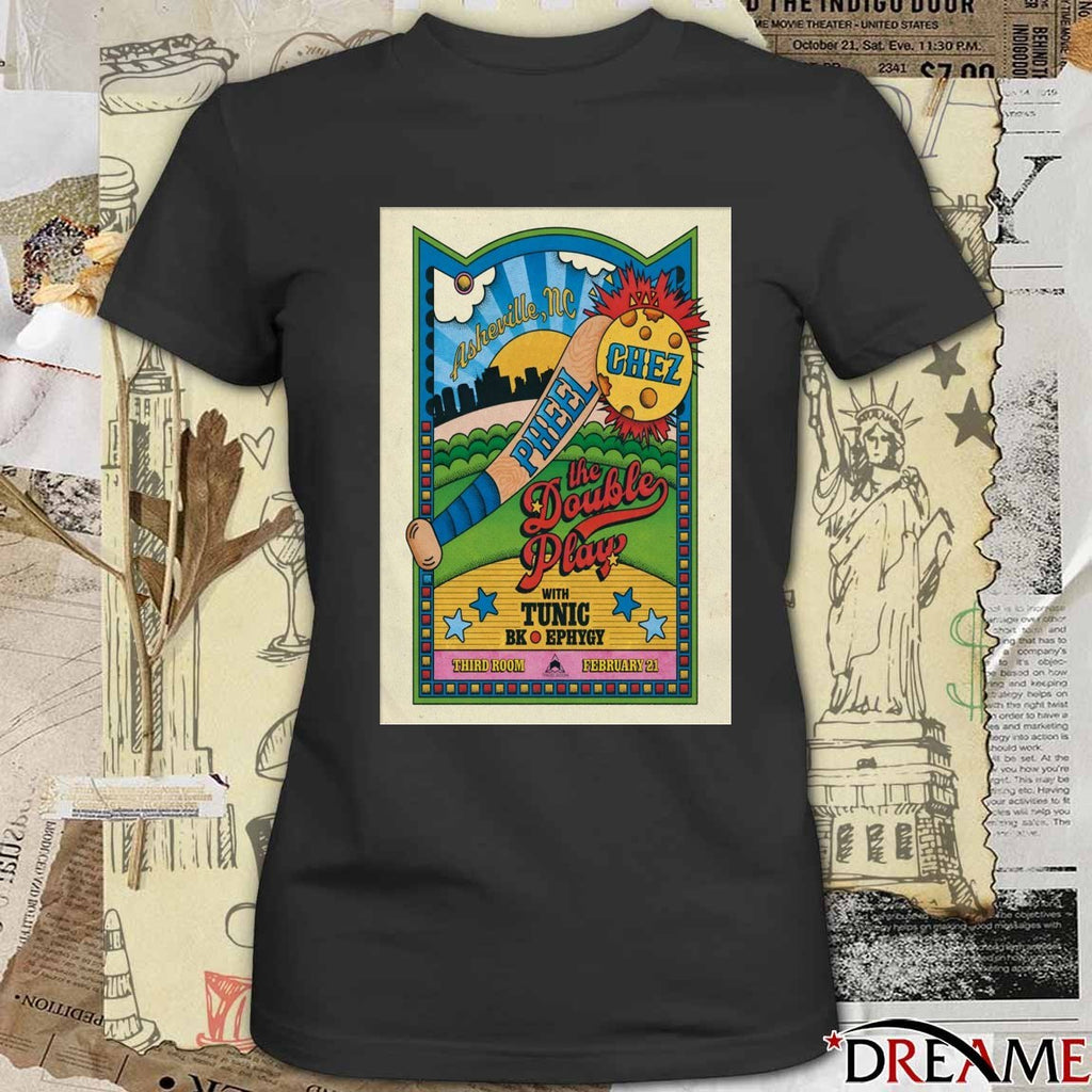 Poster Pheel. And Chez February 21 2026 Third Room Asheville NC t-shirt