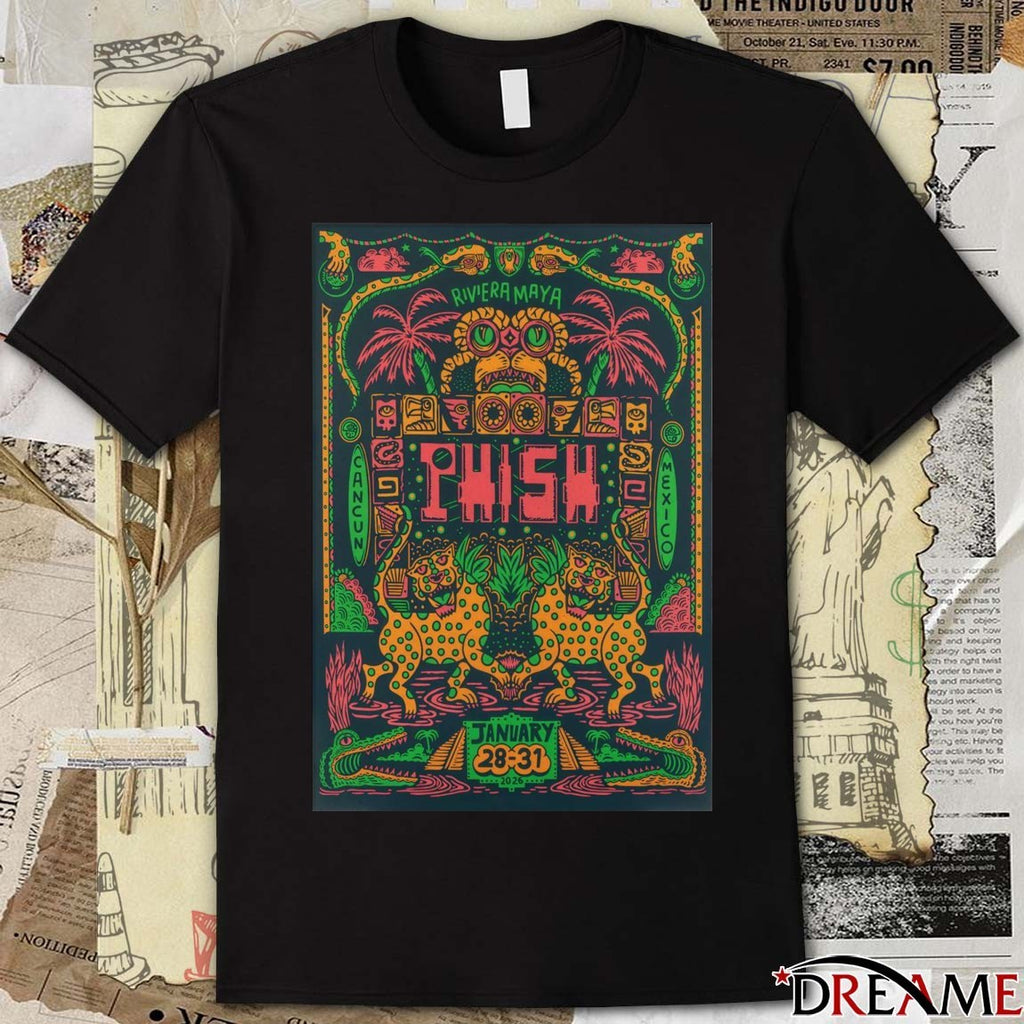 Poster Phish Moon Palace Cancún Mexico January 28-31 2026 t-shirt