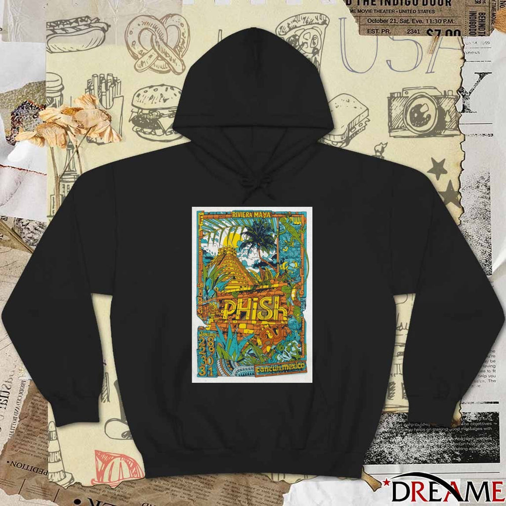Poster Phish Riviera Maya Cancun Mexico January 28-31 2026 t-shirt