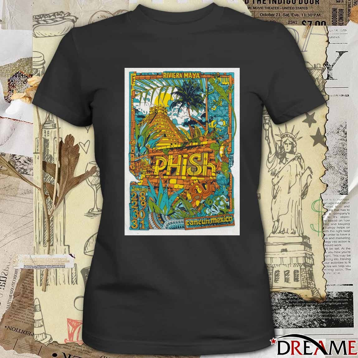 Poster Phish Riviera Maya Cancun Mexico January 28-31 2026 t-shirt