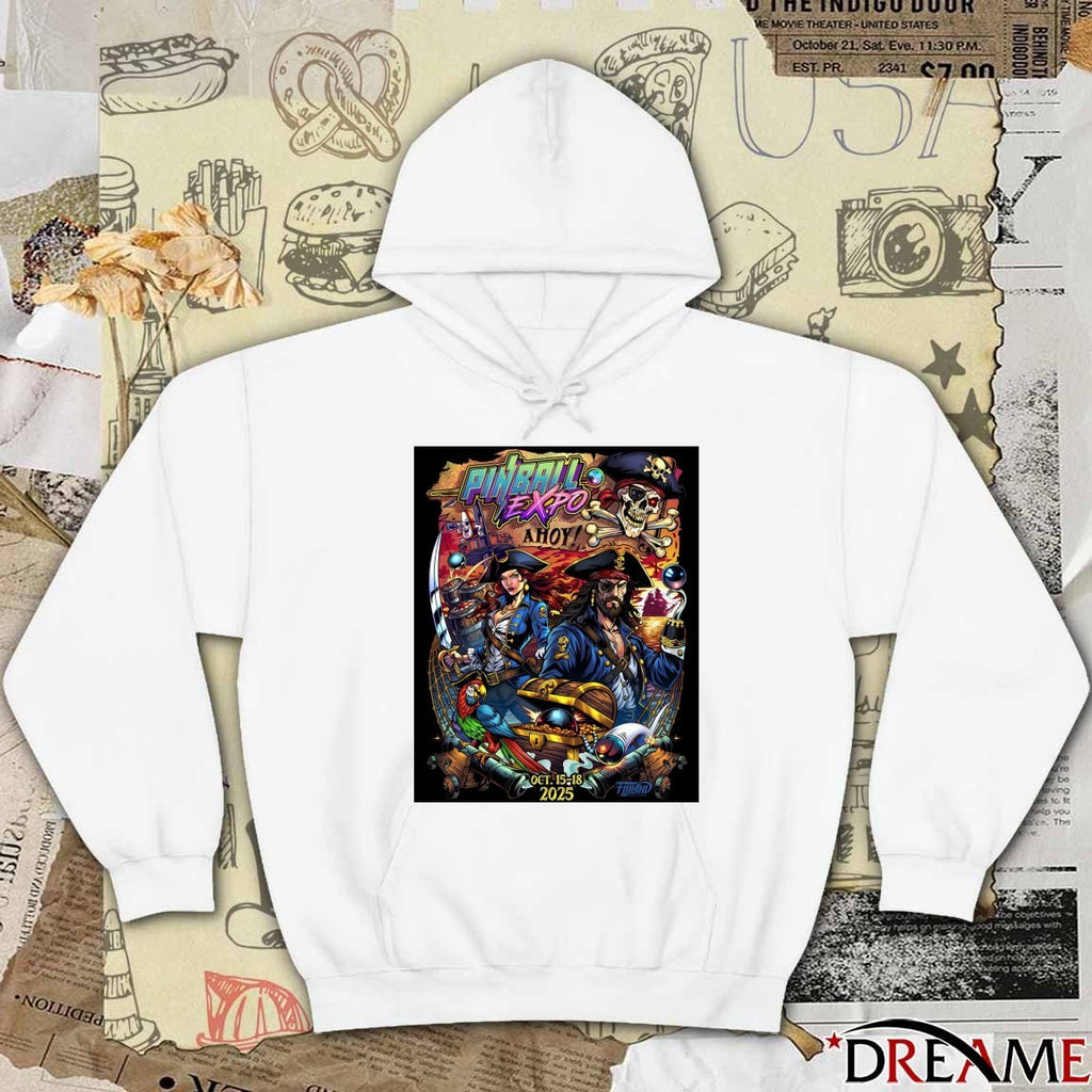 Poster Pinball Expo A Hoy October 15-18 2025 Chicago IL t-shirt