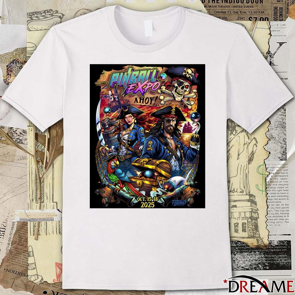 Poster Pinball Expo A Hoy October 15-18 2025 Chicago IL t-shirt