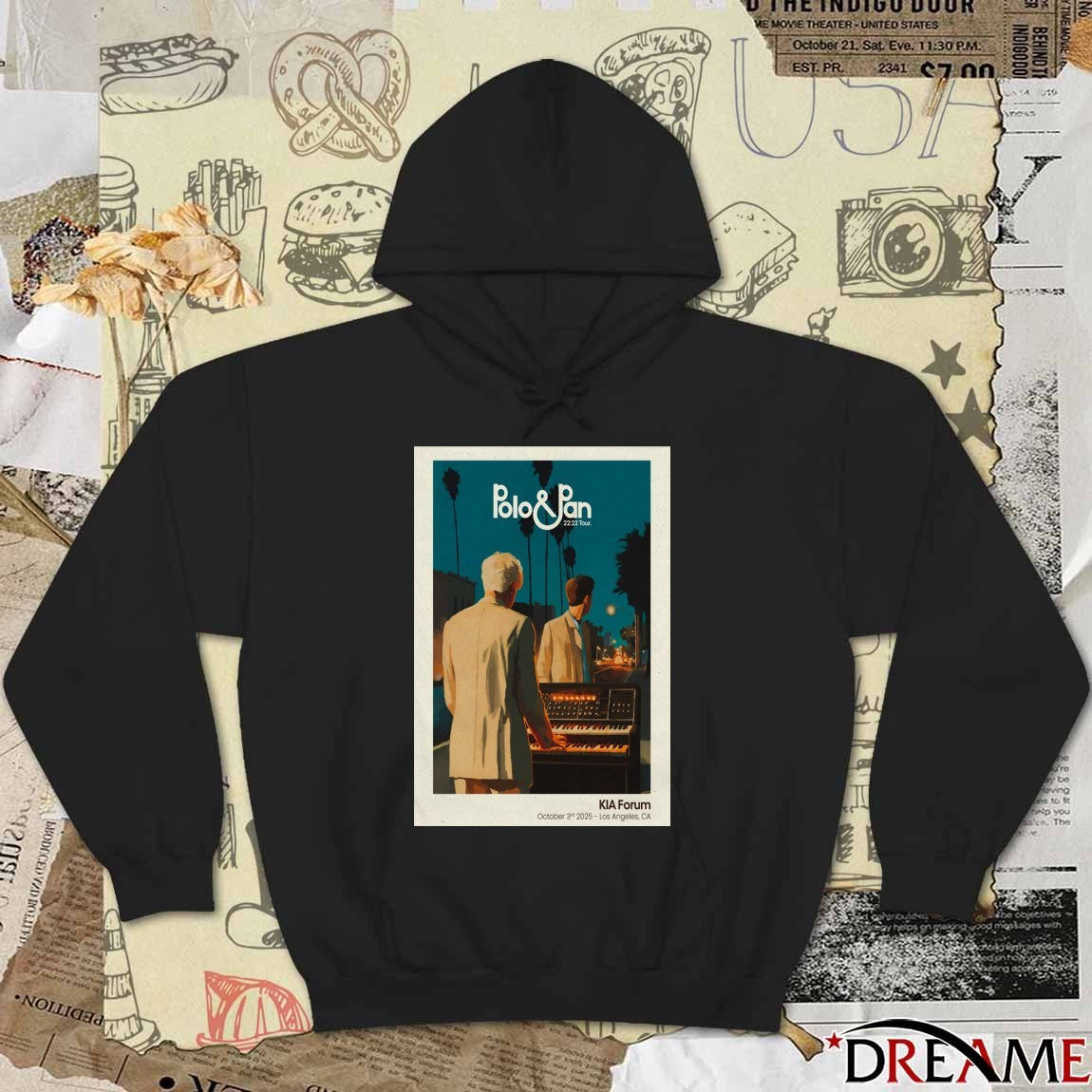 Poster Polo And Pan 22 22 Tour October 3 2025 Inglewood Event Los Angeles CA t-shirt