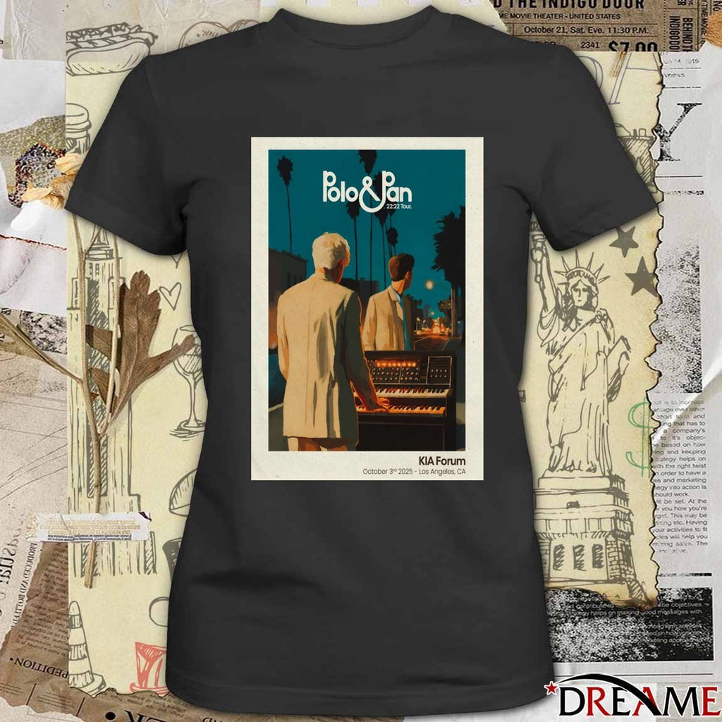 Poster Polo And Pan 22 22 Tour October 3 2025 Inglewood Event Los Angeles CA t-shirt