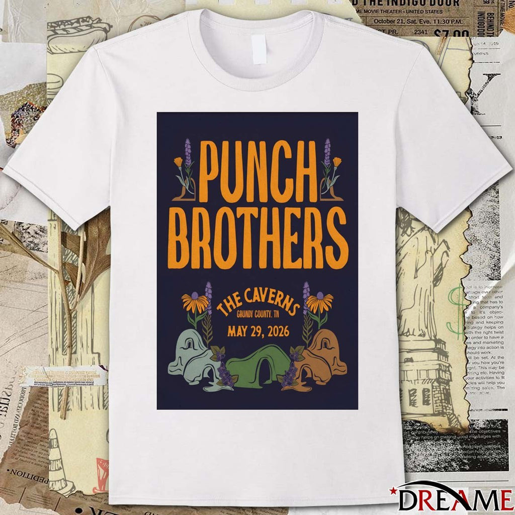 Poster Punch Brothers May 29 2026 The Caverns Pelham TN t-shirt