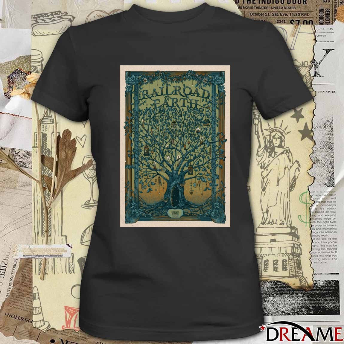 Poster Railroad Earth January 14 2026 Asbury Park NJ t-shirt