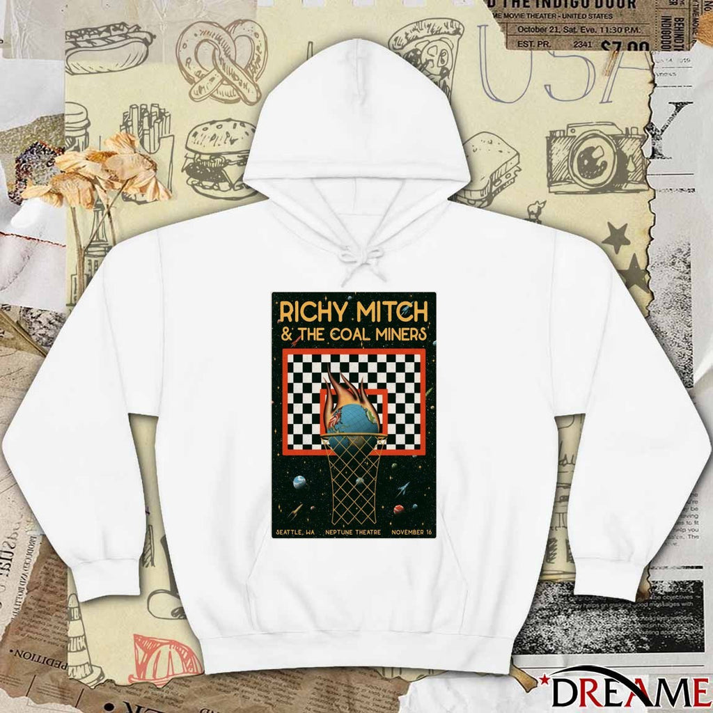 Poster Richy Mitch And The Coal Miners Neptune Theatre in Seattle WA November 16 2025 t-shirt