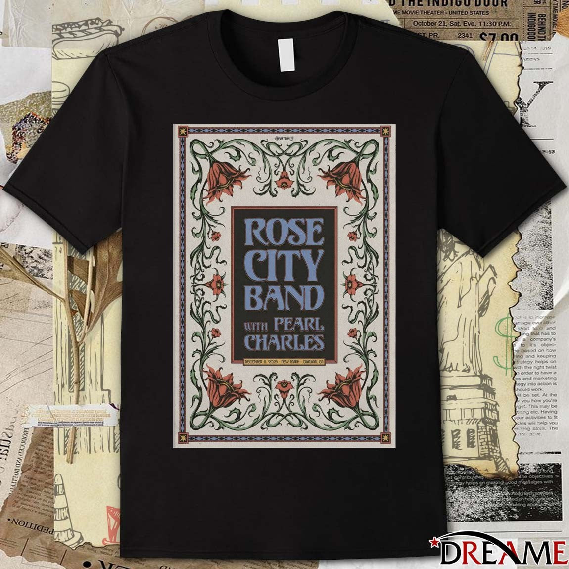 Poster Rose City Band Oakland Event On December 11 2025 New Parish Oakland CA t-shirt