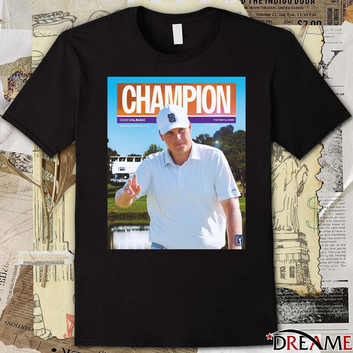 Poster Sami Valimaki The RSM Classic 500 FedExCup Fall PGA Tour 2025 t-shirt