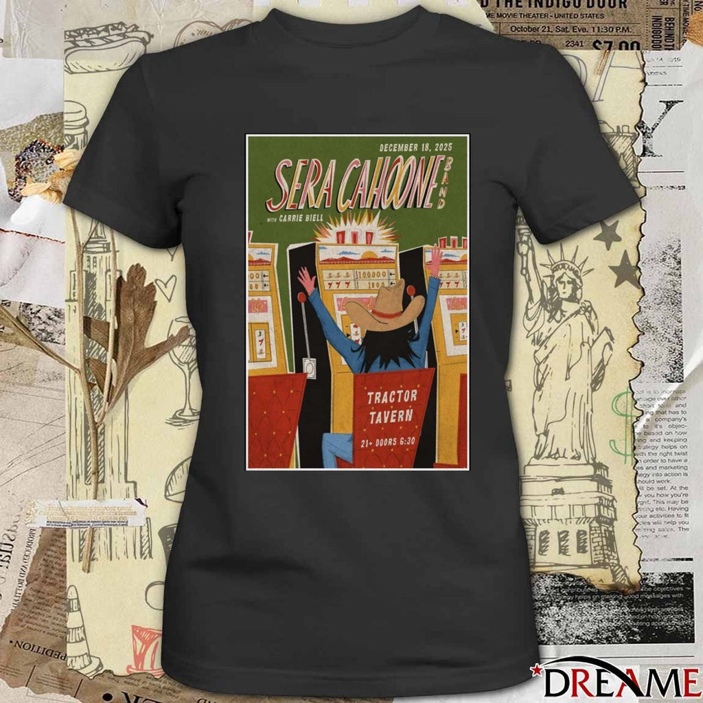 Poster Sera Cahoone December 18 2025 Tractor Tavern Seattle WA t-shirt