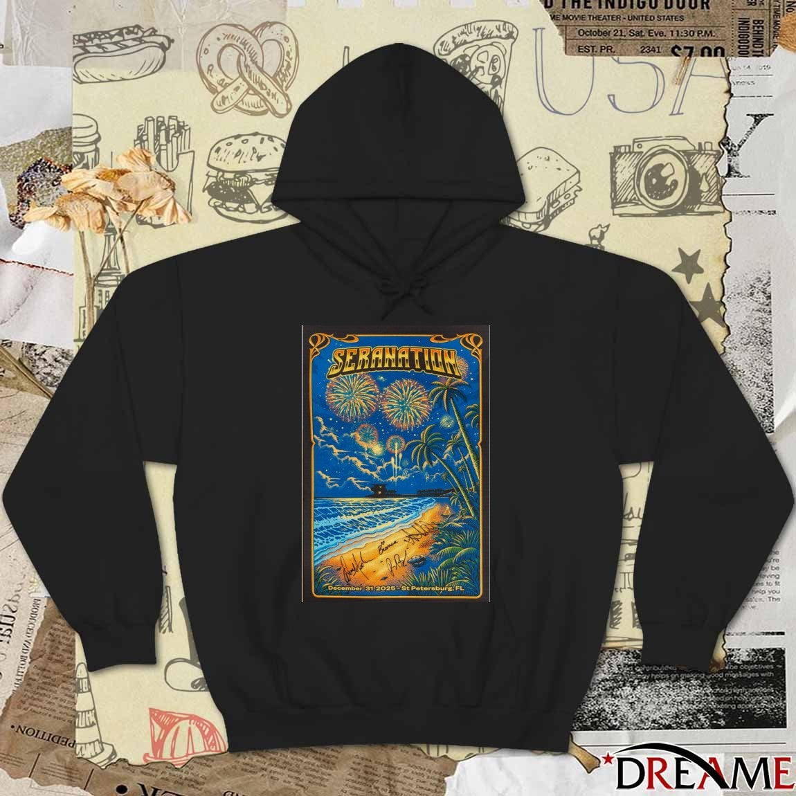 Poster Seranation December 31 2025 St. Petersburg Signed t-shirt