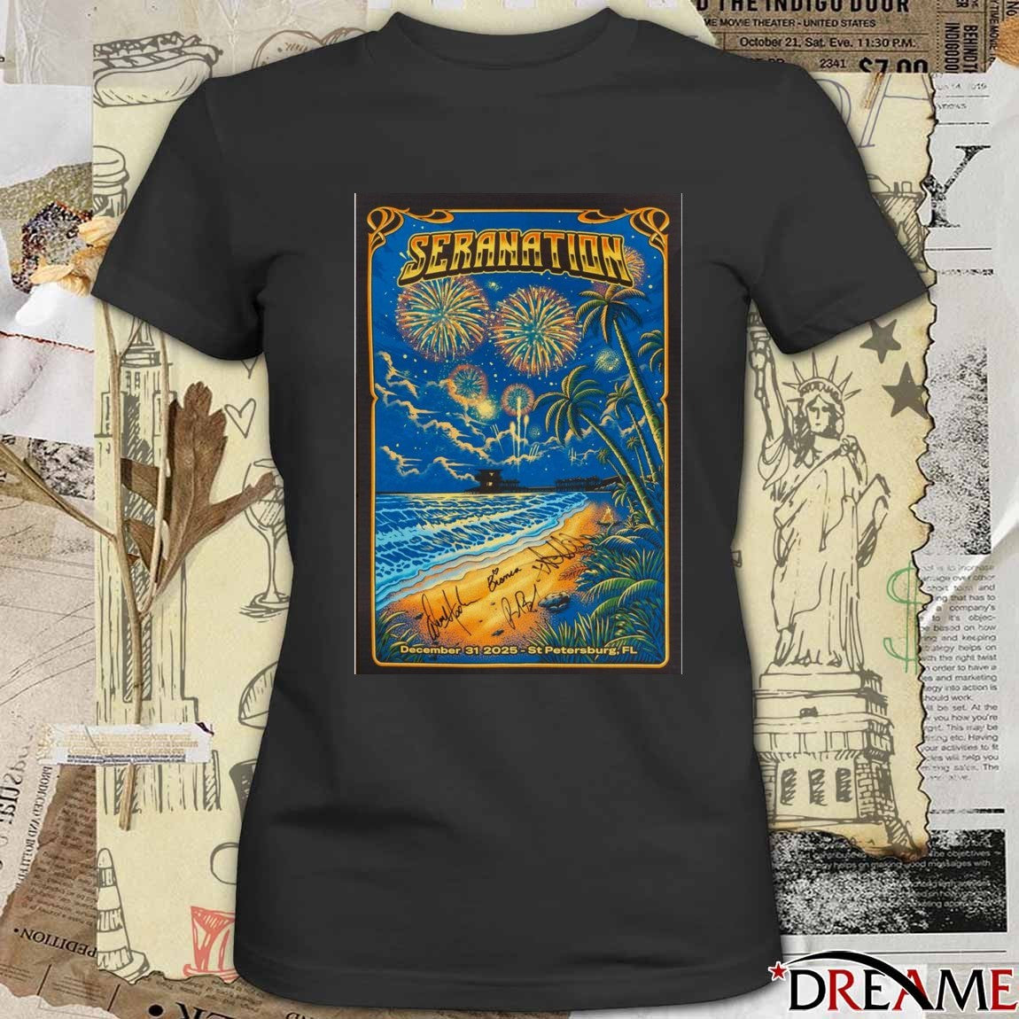 Poster Seranation December 31 2025 St. Petersburg Signed t-shirt