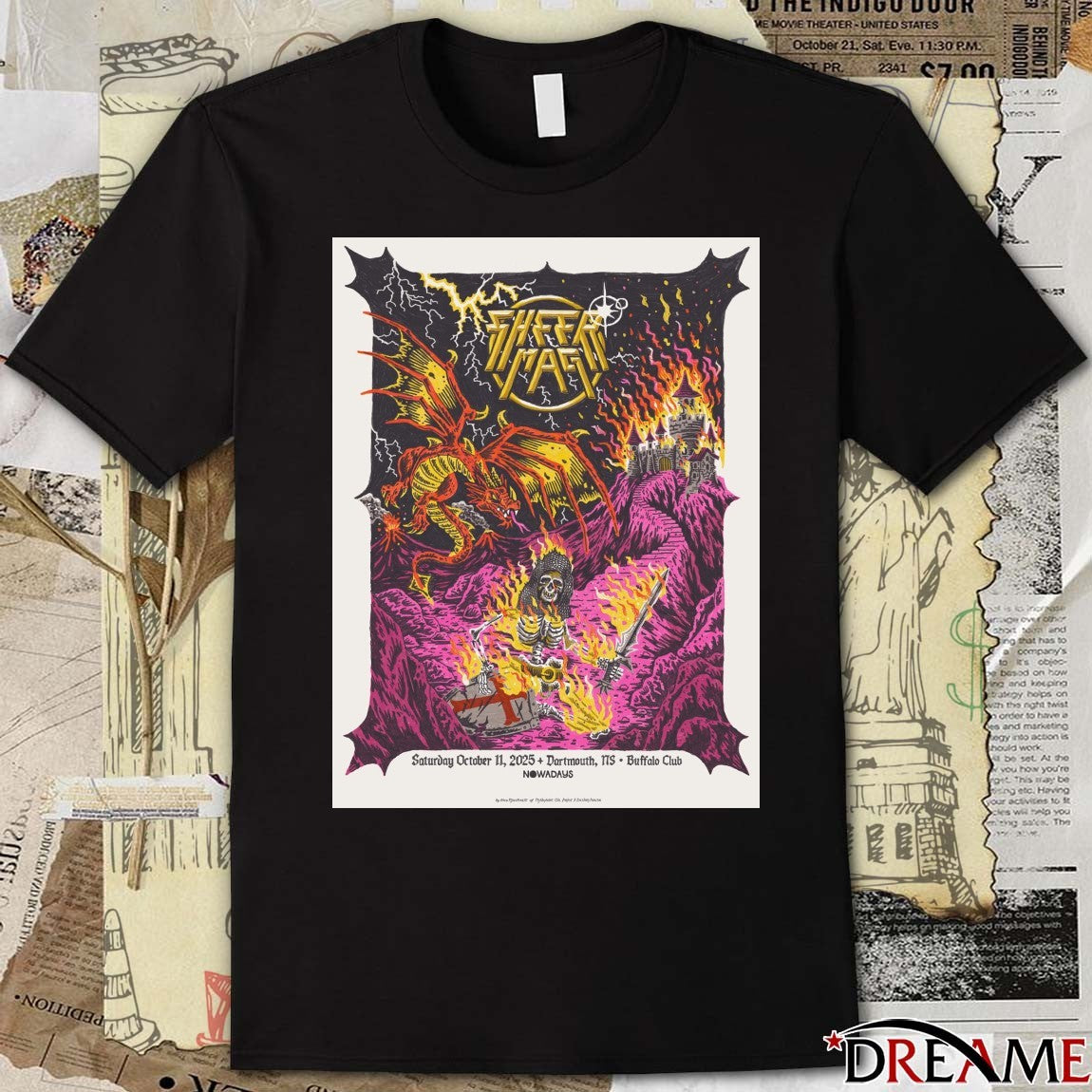 Poster Sheer Mag October 11 2025 Dartmouth NS Buffalo Club t–shirt
