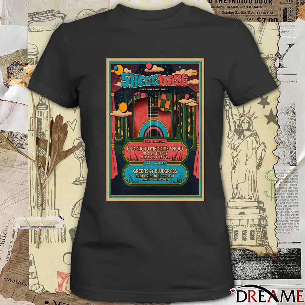 Poster Shell Daze Music Festival Memphis TN April 17-18 2026 t-shirt