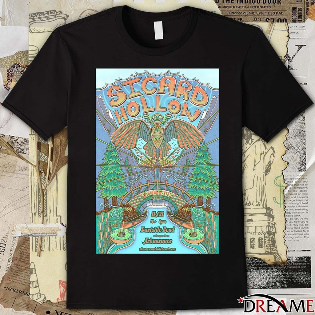 Poster Sicard Hollow Fall Tour Eastside Bowl Nashville TN November 21 2025 t-shirt