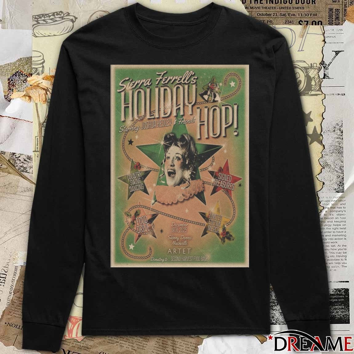 Poster Sierra Ferrell Holiday Hop December 19 2025 Nashville t-shirt