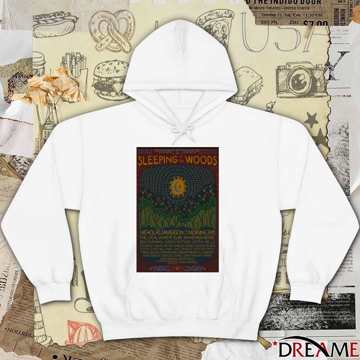 Poster Sleeping In The Woods Festival Monticello KY May 15-16 2026 t-shirt