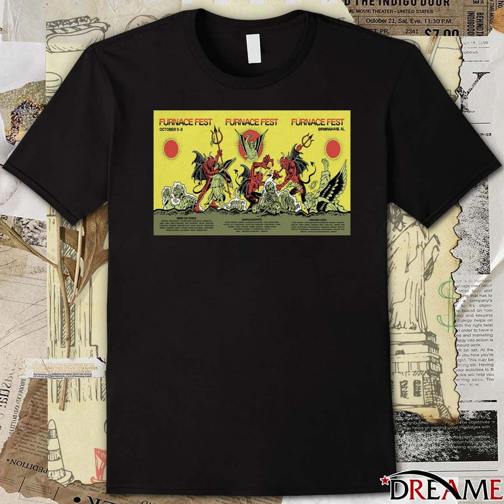 Poster Sloss Furnaces, Birmingham, AL Furnace Fest 3-5 October 2025 t-shirt