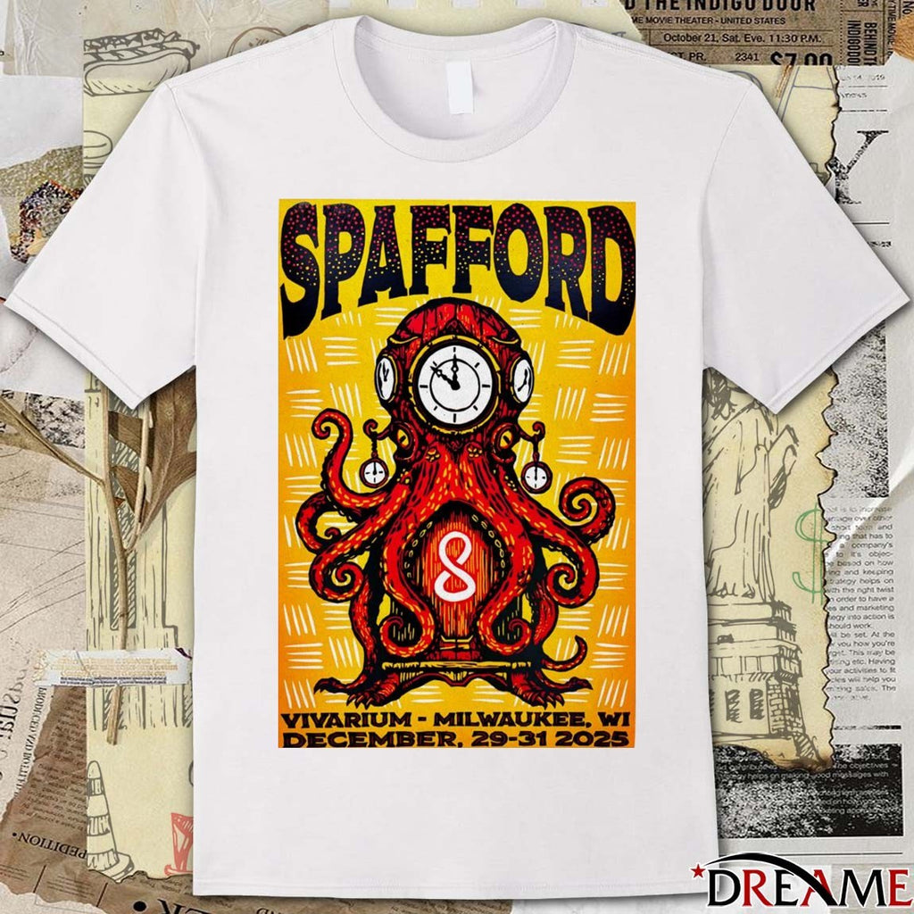 Poster Spafford NYE In Milwaukee WI On December 29-31 2025 t-shirt