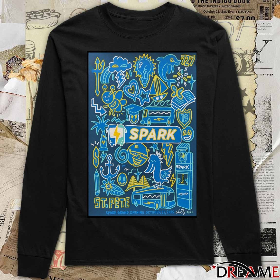 Poster Spark October 27 2025 Spark Grand Opening St. Pete FL t-shirt