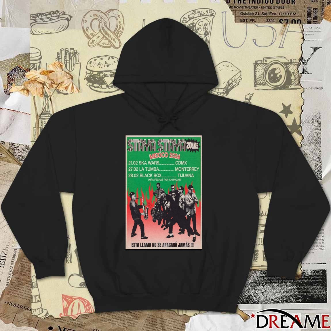 Poster Staya Staya Mexico Tour February 21-28 2026 t-shirt