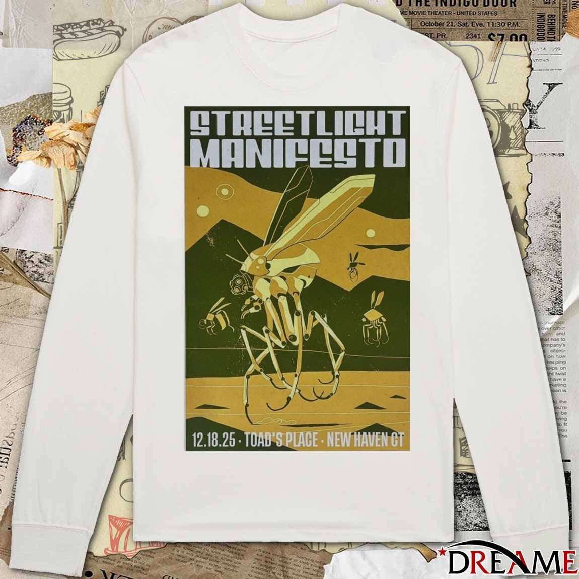Poster Streetlight Manifesto December 18 2025 Toad’s Place New Haven CT t-shirt