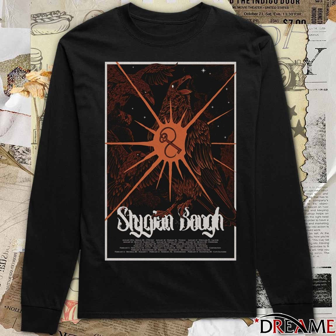 Poster Stygian Bough European Tour 2026 t-shirt