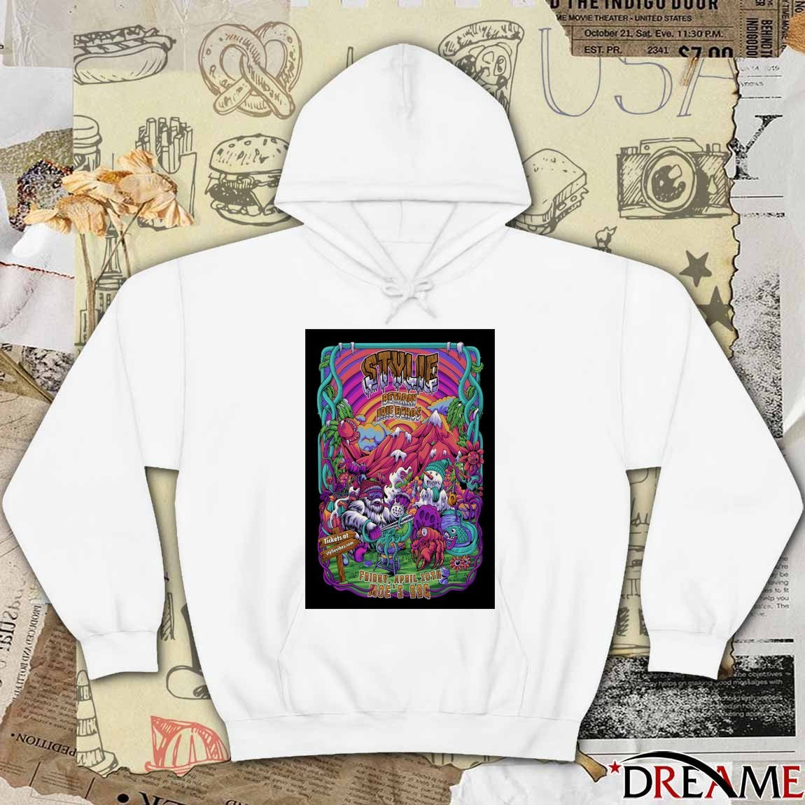 Poster Stylie April 10 2026 In Englewood CO Moe’s BBQ t-shirt