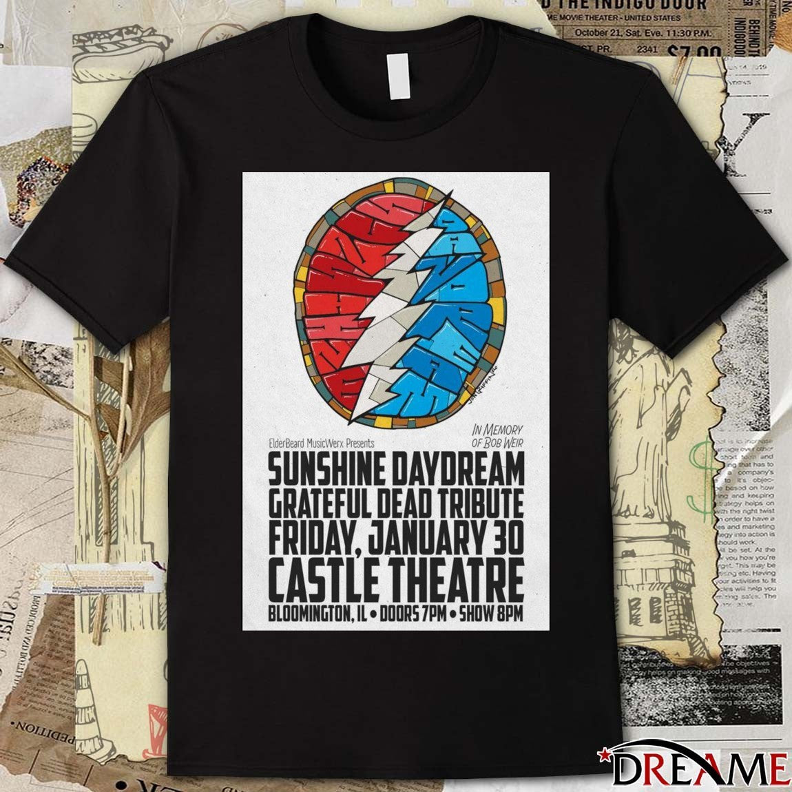 Poster Sunshine Daydream 30 January 2026 The Castle Theatre t-shirt