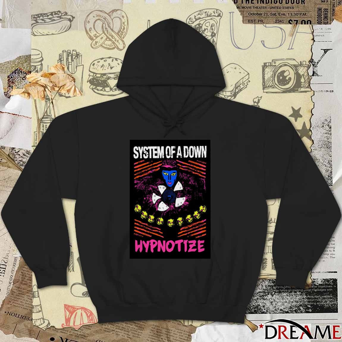 Poster System Of A Down Hypnotize Blacklight 2025 t-shirt