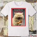 Poster TIME Icon Of The Year Pudge The Cat The Midwest’s Favorite Animal t-shirt