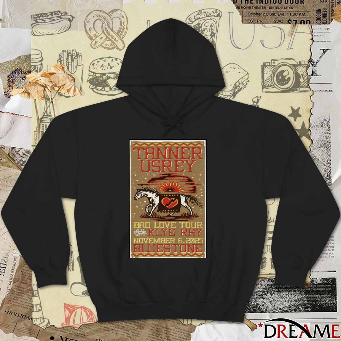 Poster Tanner Usrey November 6 2025 The Bluestone Columbus OH t-shirt