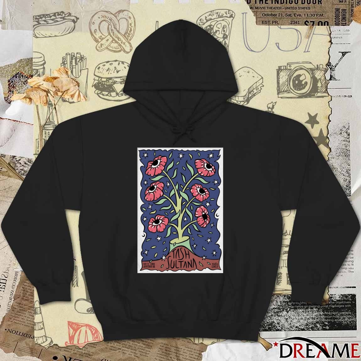 Poster Tash Sultana November 12 2025 Auditorio BB CDMX t-shirt